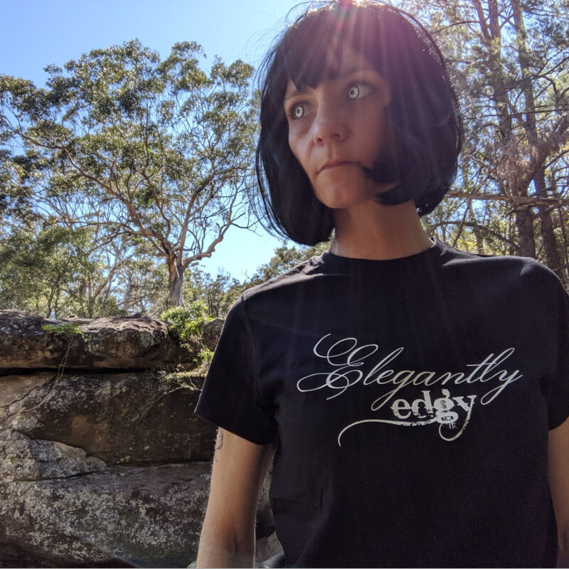 elegantly edgy white text Thumbnail